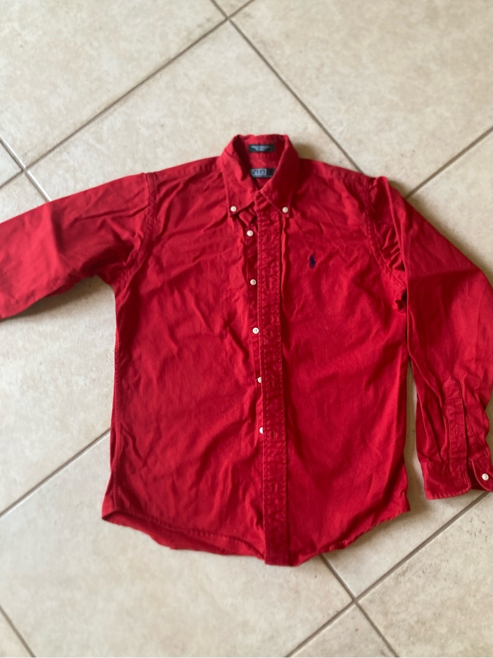 Polo by Ralph Lauren Boy’s Red Button-Down Shirt